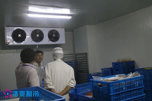 浩爽制冷為某餐飲公司建造的小型冷凍庫