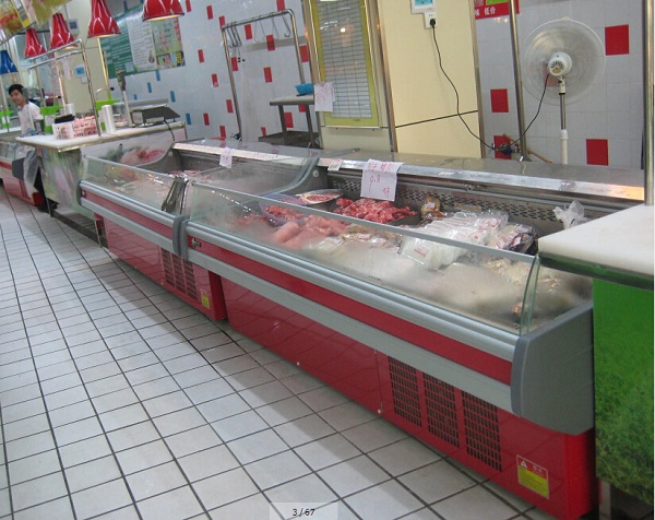 超市冷鮮肉柜實拍