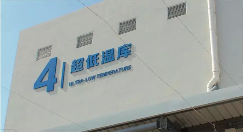 圖為大型海鮮低溫冷庫