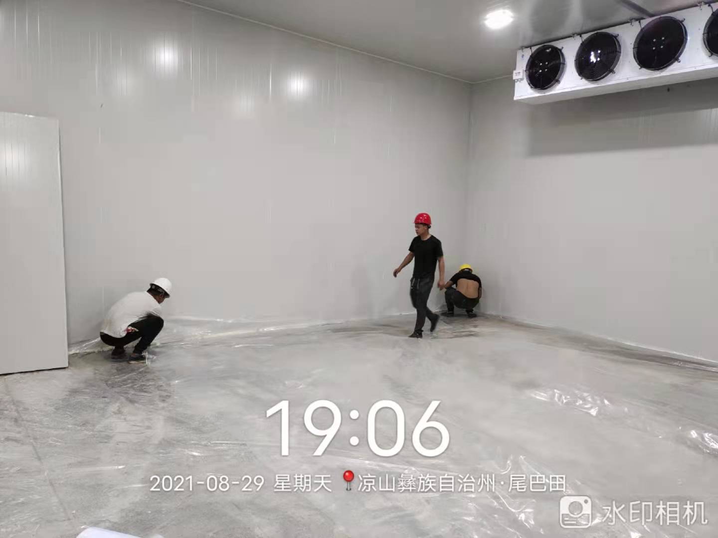 圖為冷庫完工內部實拍