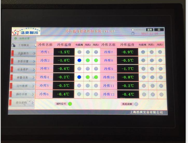 圖為冷庫溫控系統(tǒng)