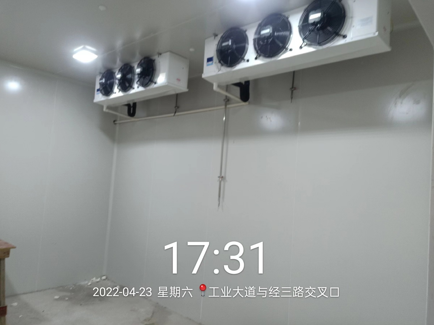 圖為冷庫完工內部實拍