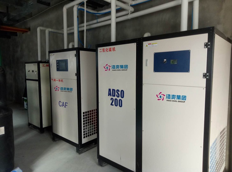 圖為氣調(diào)庫設備
